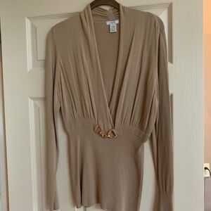 Cache Camel Crossover Sweater sz L